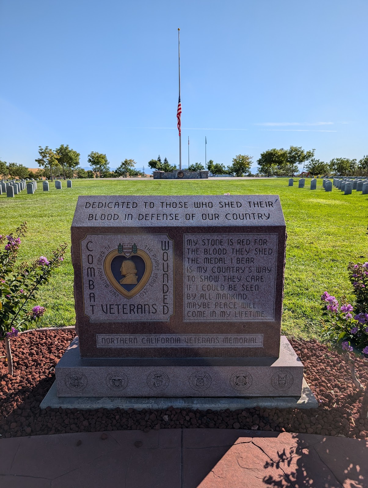 Northern California Veterans Cemetery cemetery grounds and headstones