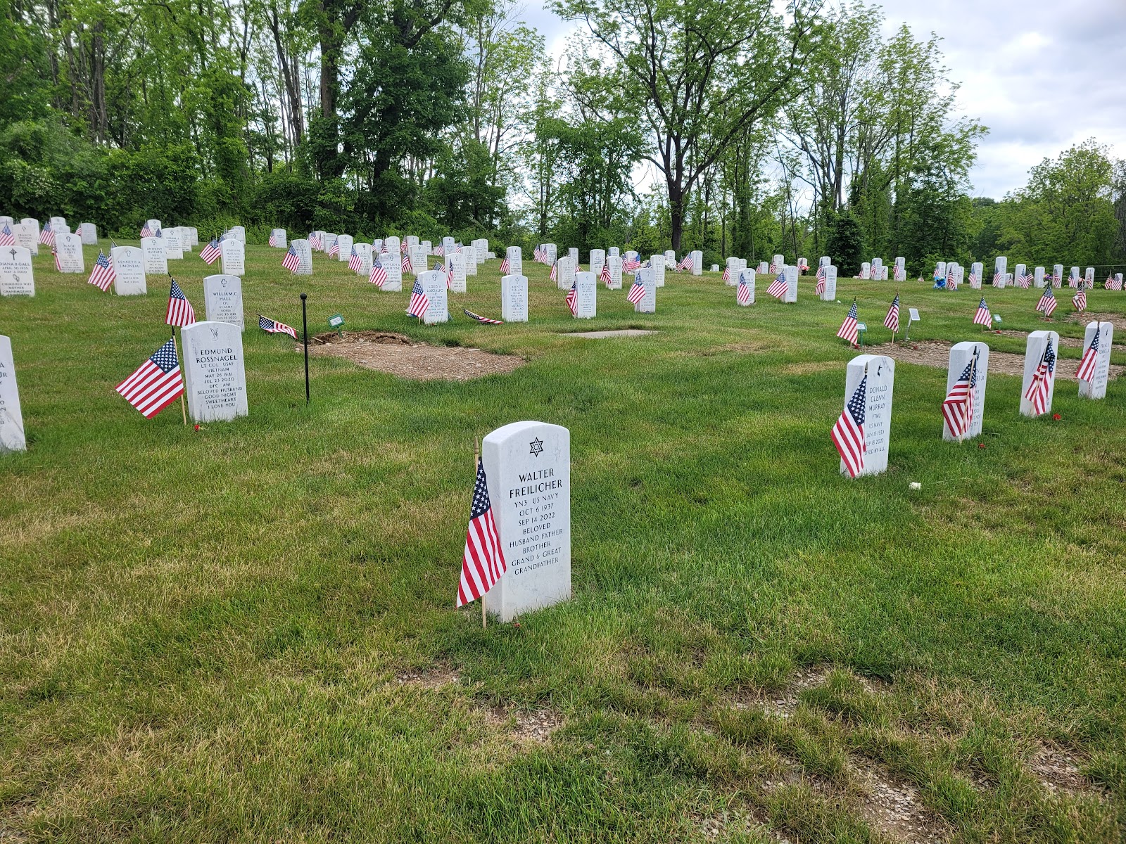 Northern New Jersey Veterans Memorial Cemetery headstone and grounds