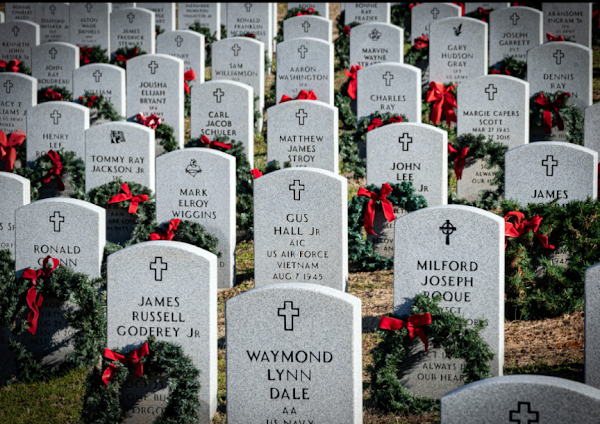 Northwest Louisiana Veterans Cemetery grounds