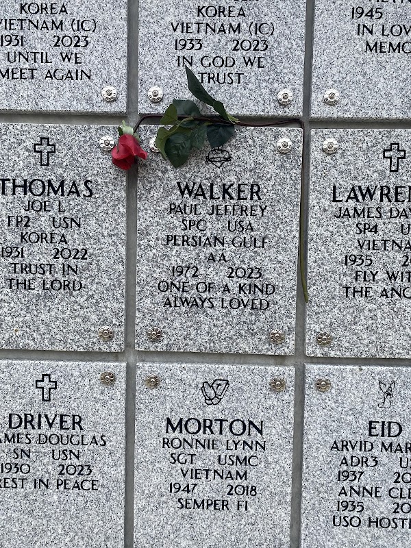 Northwest Louisiana Veterans Cemetery grounds