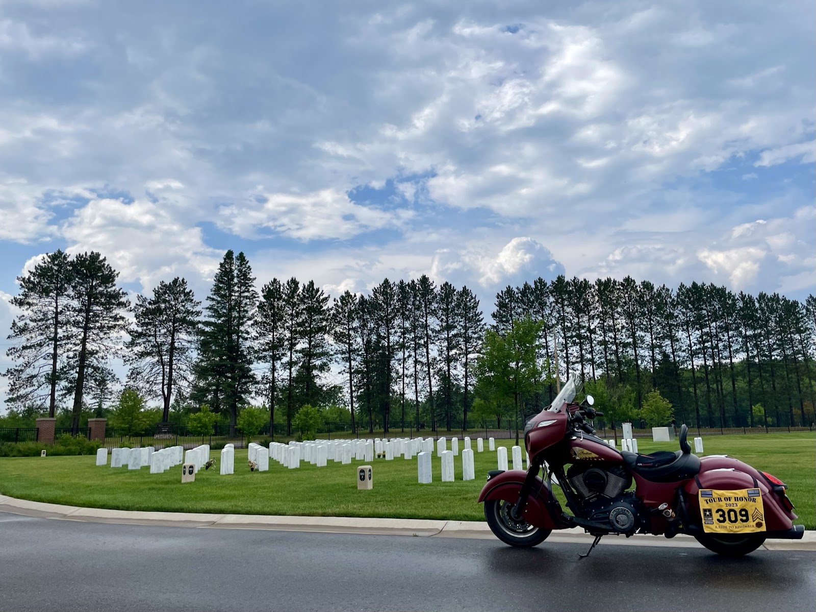 Northwoods National Cemetery cemetery grounds and headstones