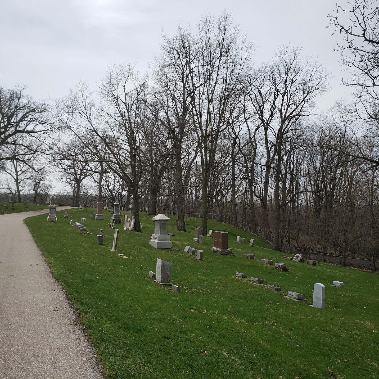 Oakshade Cemetery cemetery grounds and headstones