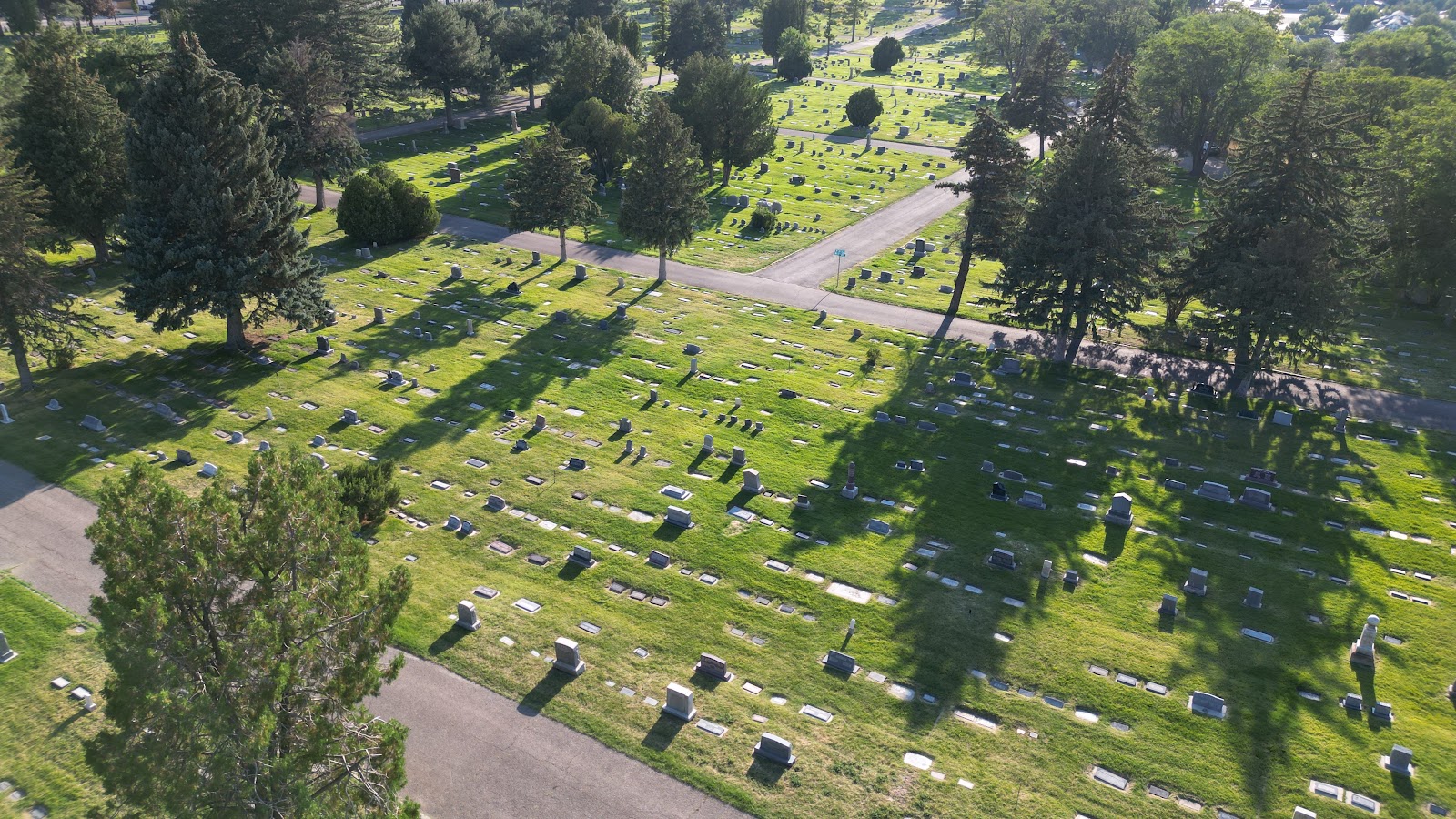 Ogden City Cemetery headstone and grounds
