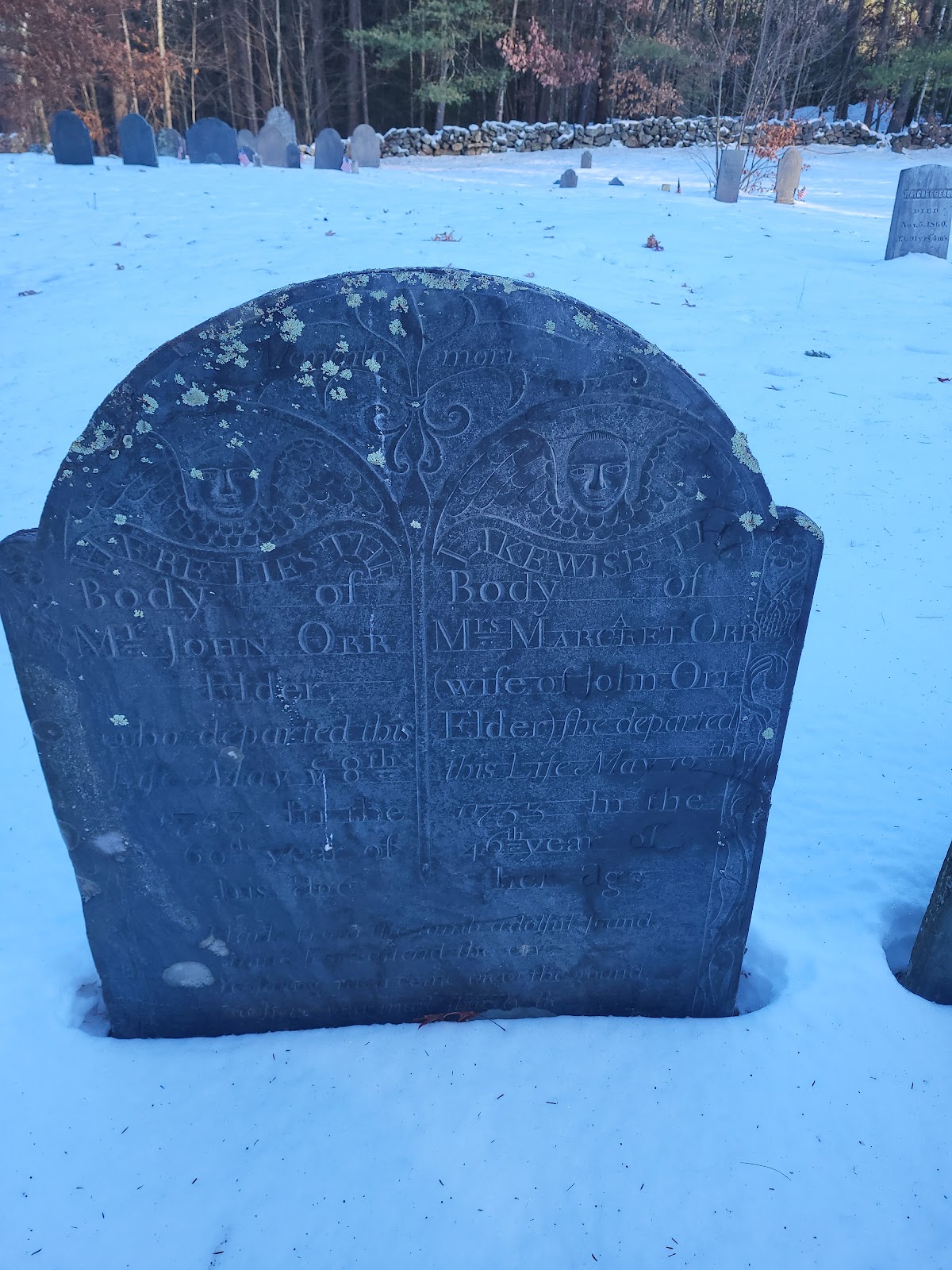 Old Bedford Cemetery cemetery grounds and headstones