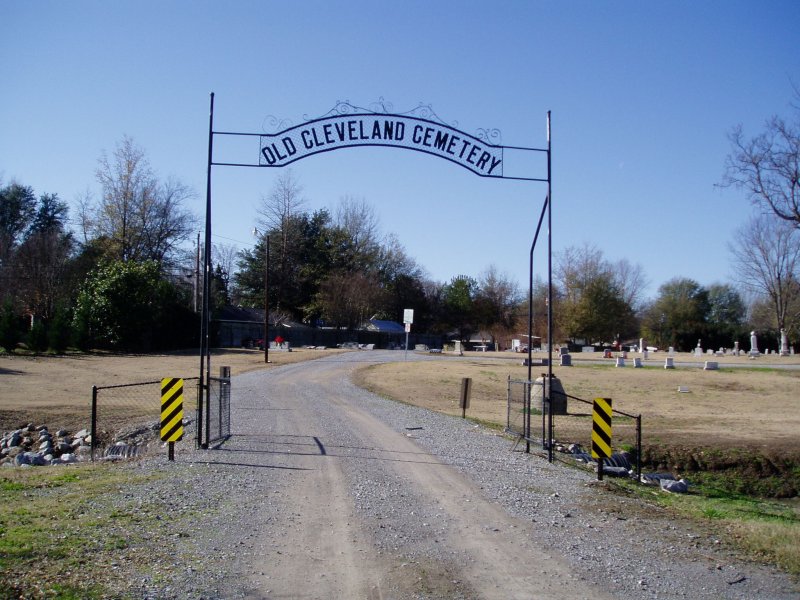 Old Cleveland Cemetery cemetery grounds and headstones