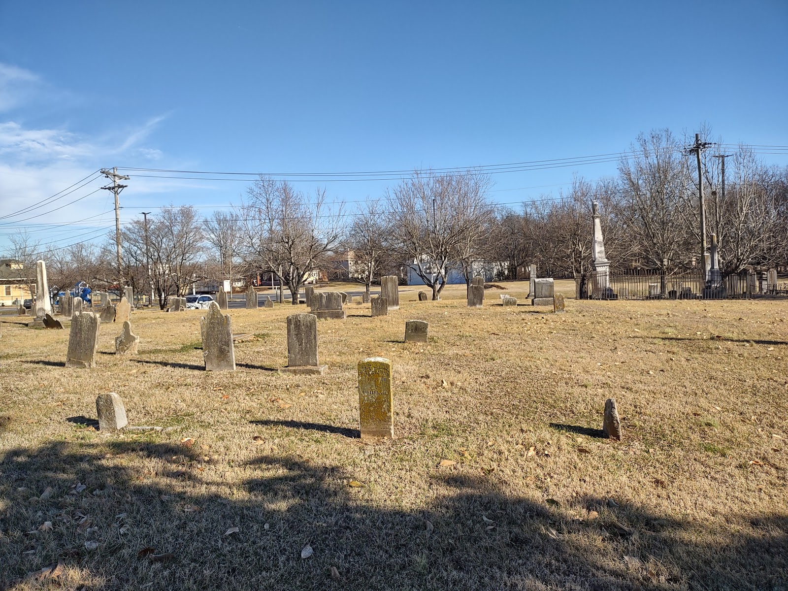 Old Shelbyville City Cemetery cemetery grounds and headstones