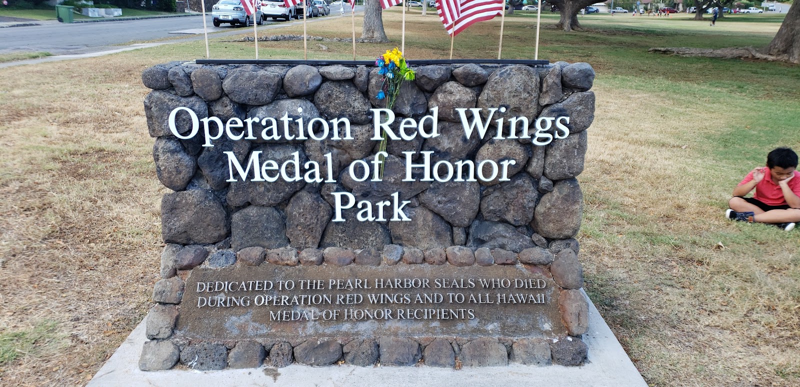 Operation Red Wings Medal Of Honor Park cemetery grounds and headstones