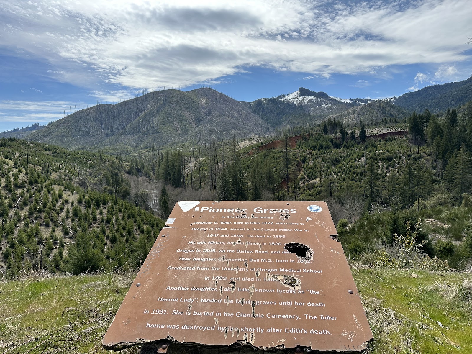 Oregon Pioneer Gravesite