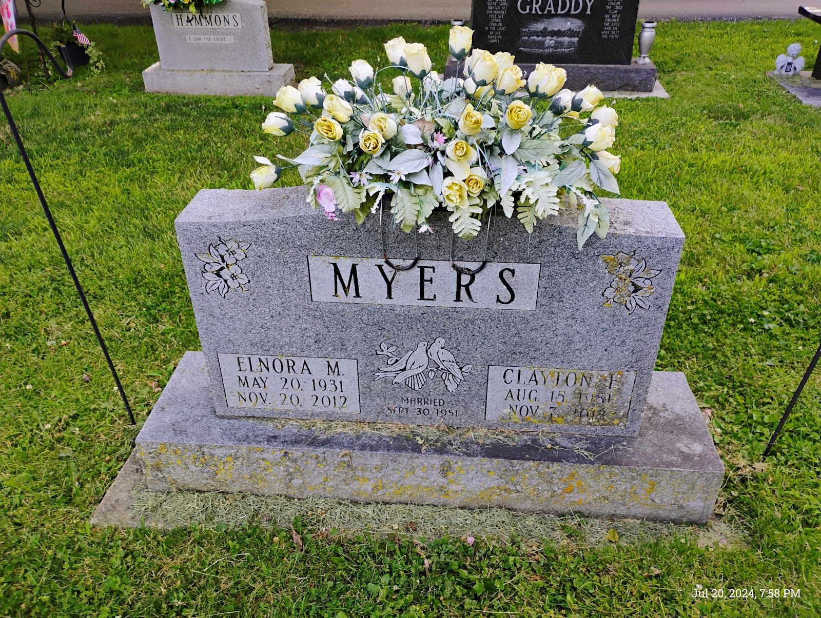 Park Cemetery cemetery grounds and headstones