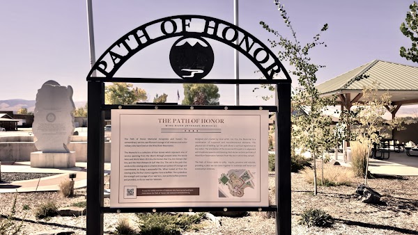 Path of Honor Wind River Reservation Veterans Memorial grounds