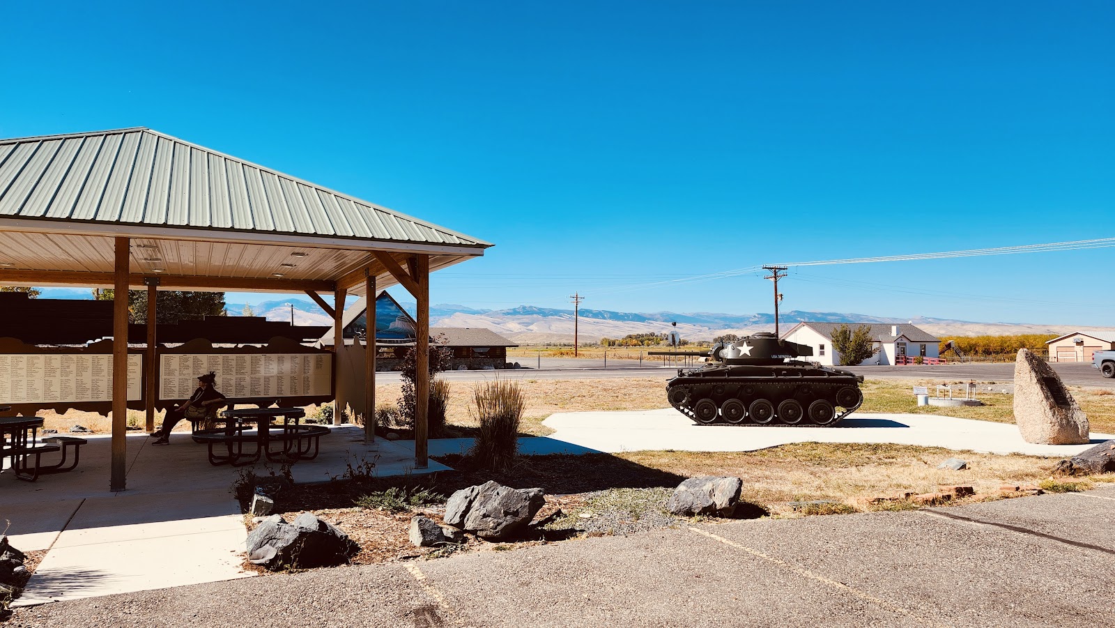 Path of Honor Wind River Reservation Veterans Memorial cemetery grounds and headstones