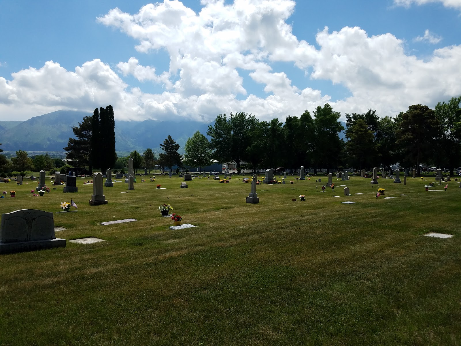 Payson City Cemetery headstone and grounds