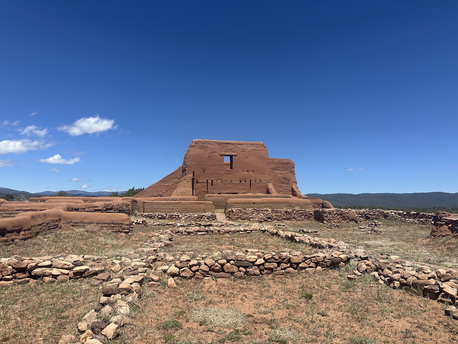 Pecos National Historical Park cemetery grounds and headstones