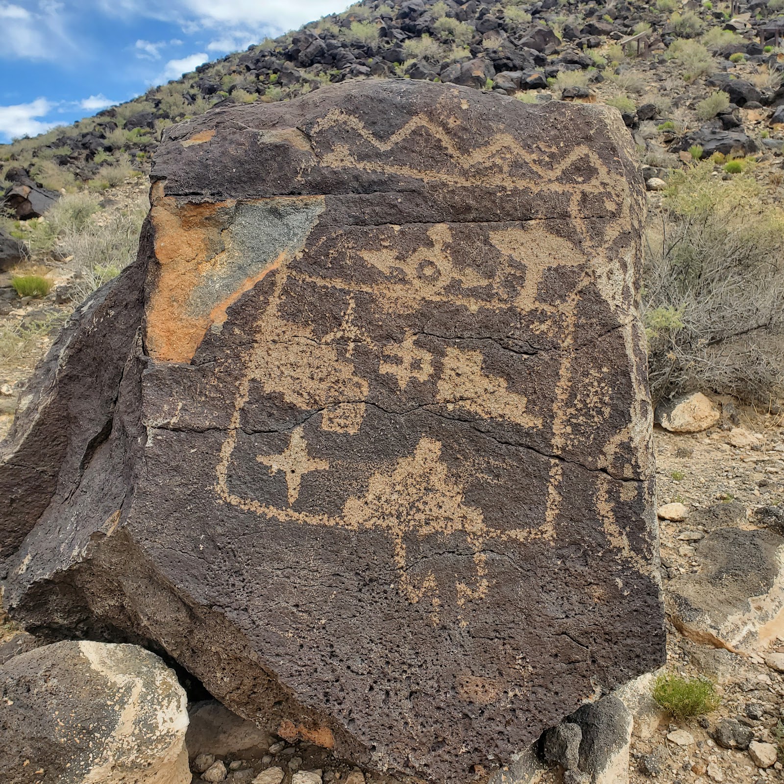 Petroglyph National Monument cemetery grounds and headstones