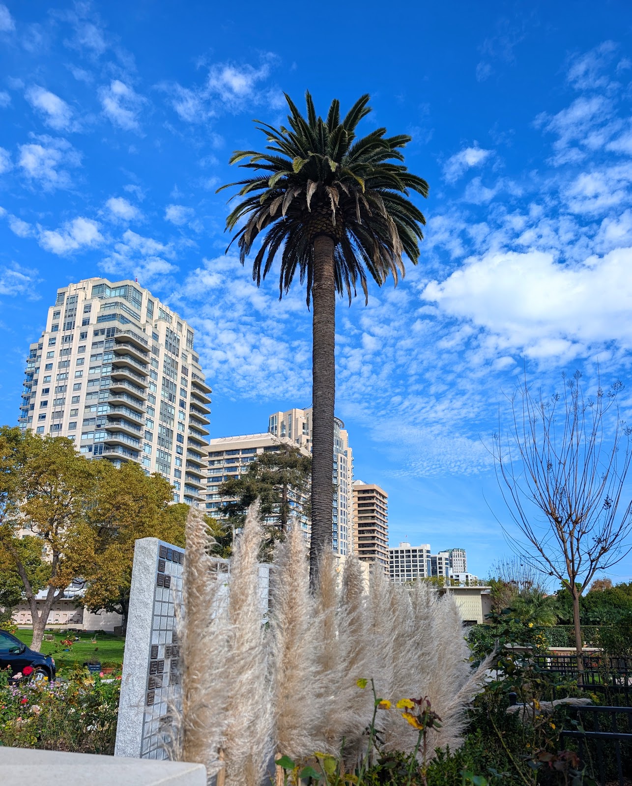 Pierce Brothers Westwood Village Memorial Park & Mortuary headstone and grounds