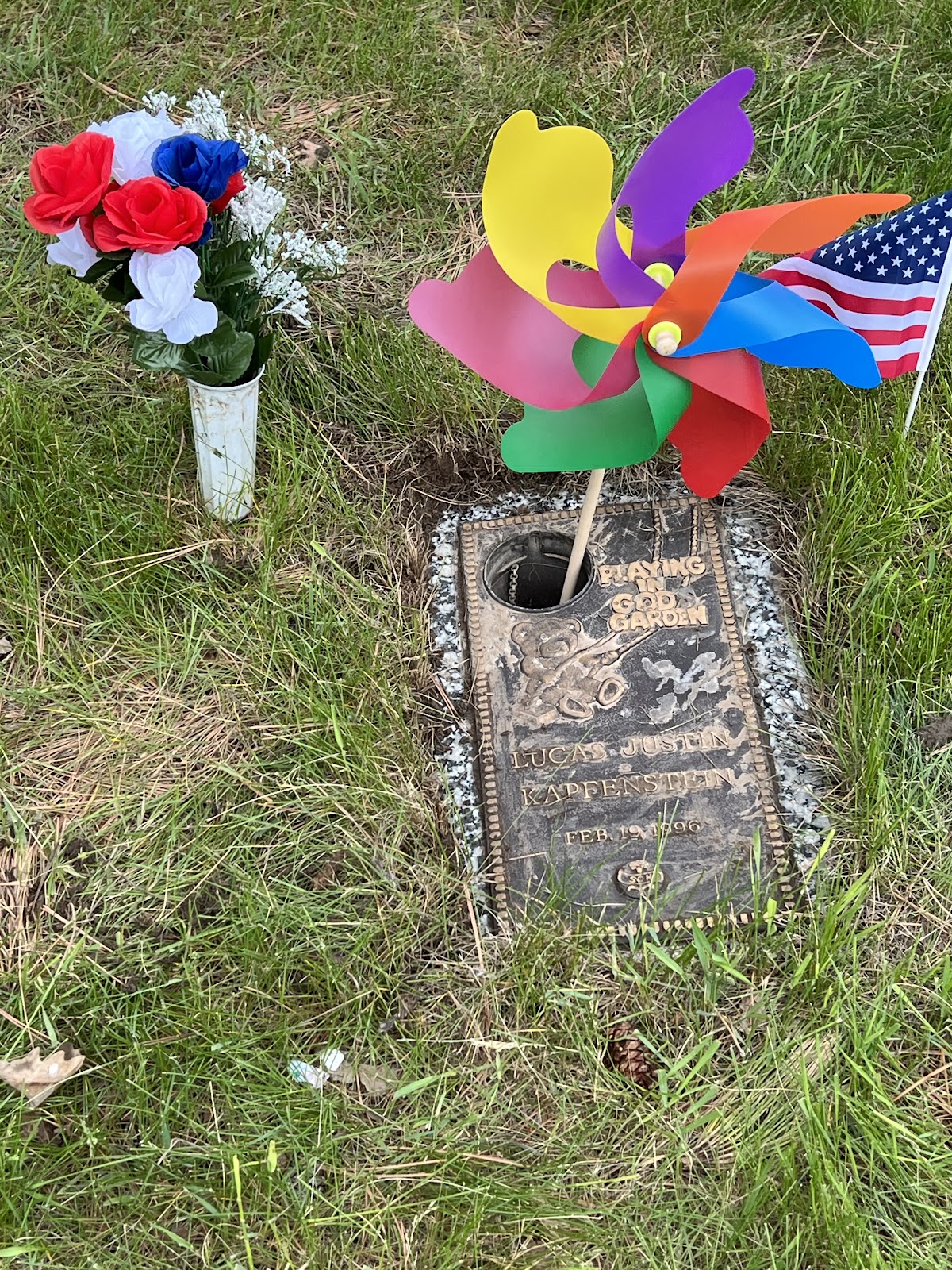 Pine Lawn Memorial Park cemetery grounds and headstones