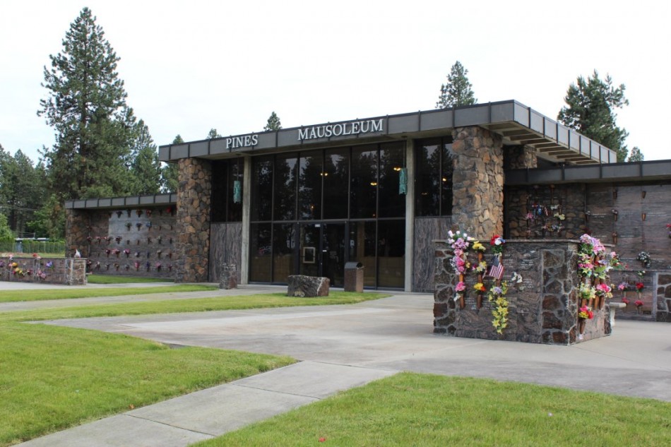 Pines Cemetery cemetery grounds and headstones