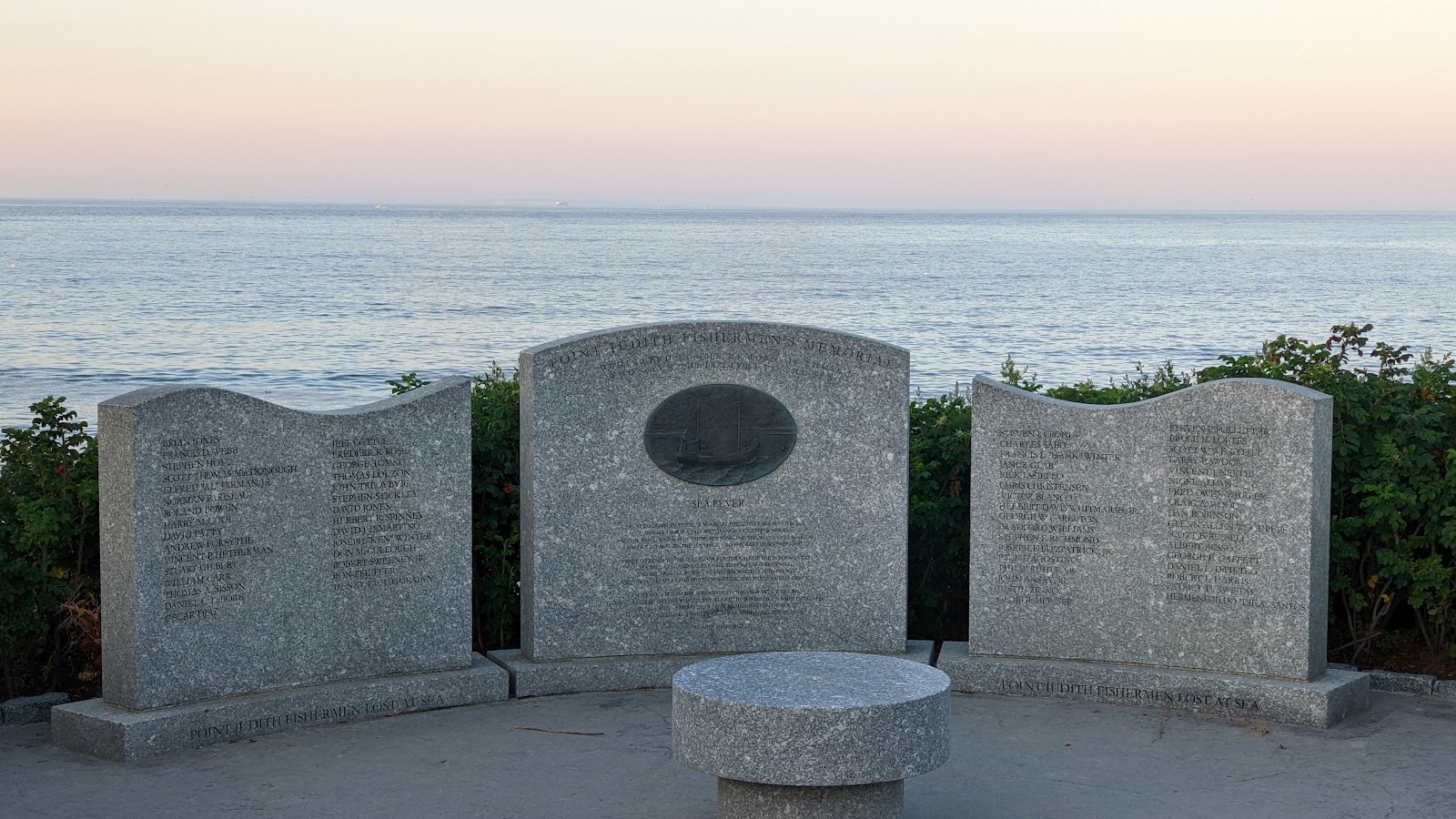 Point Judith Fisherman's Memorial cemetery grounds and headstones