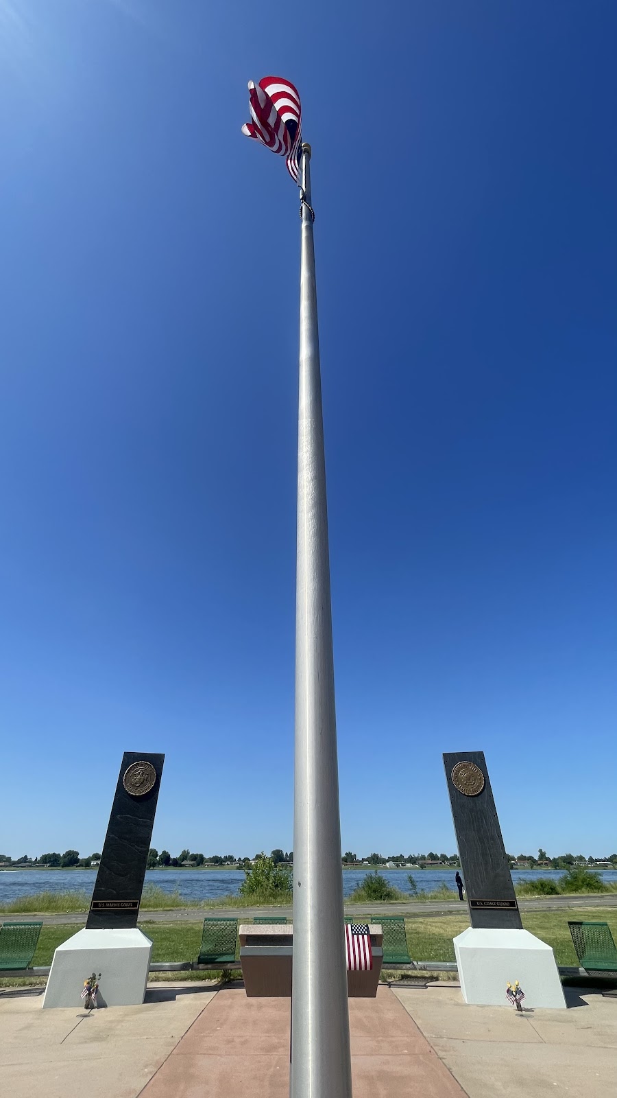Regional Veterans Memorial cemetery grounds and headstones