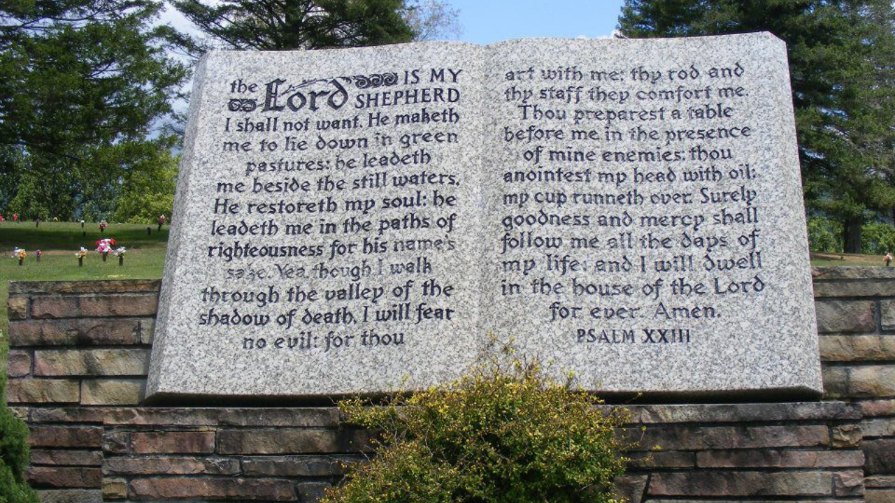 Restwood Memorial Gardens cemetery grounds and headstones