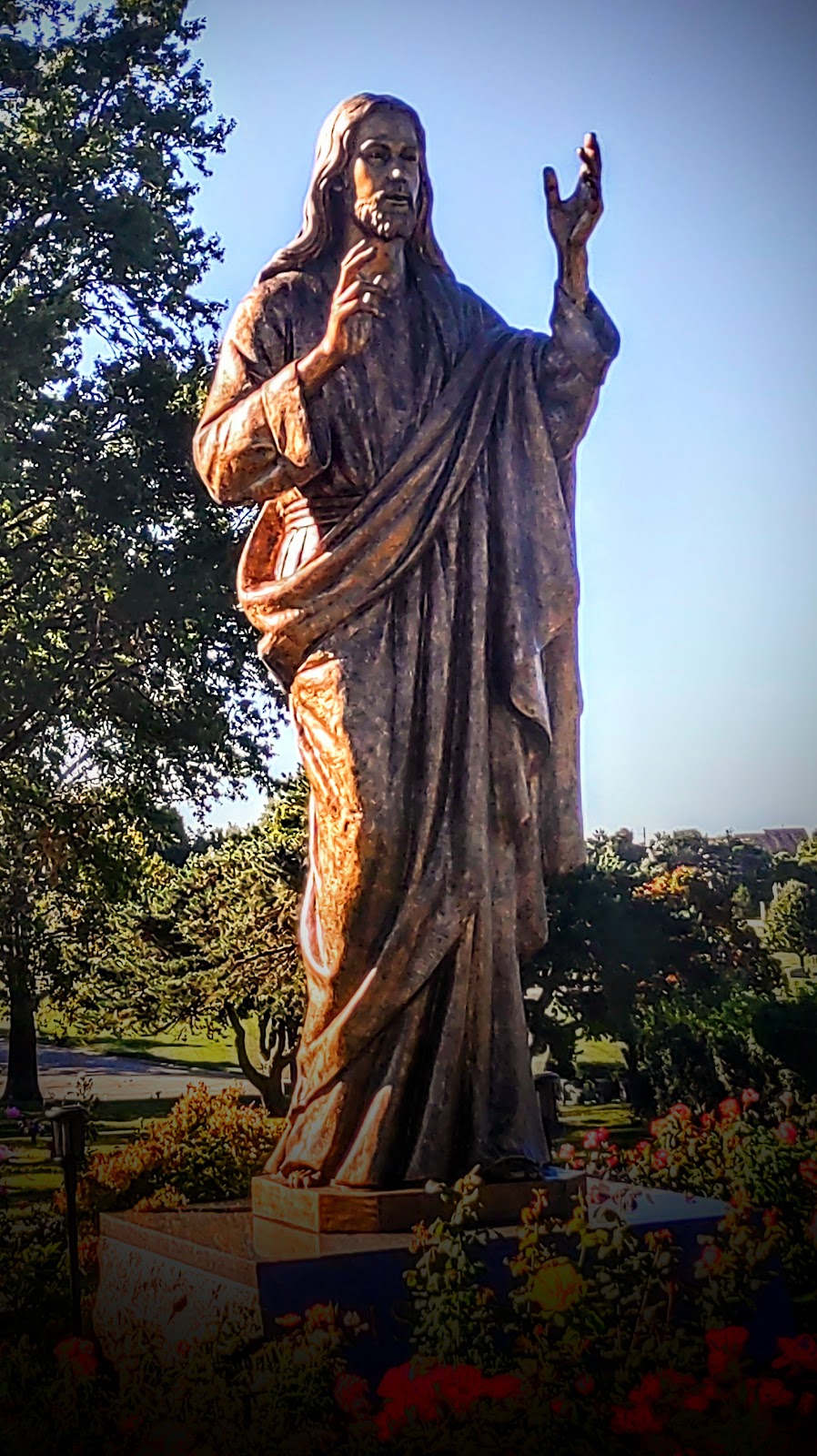 Resurrection Catholic Cemetery cemetery grounds and headstones