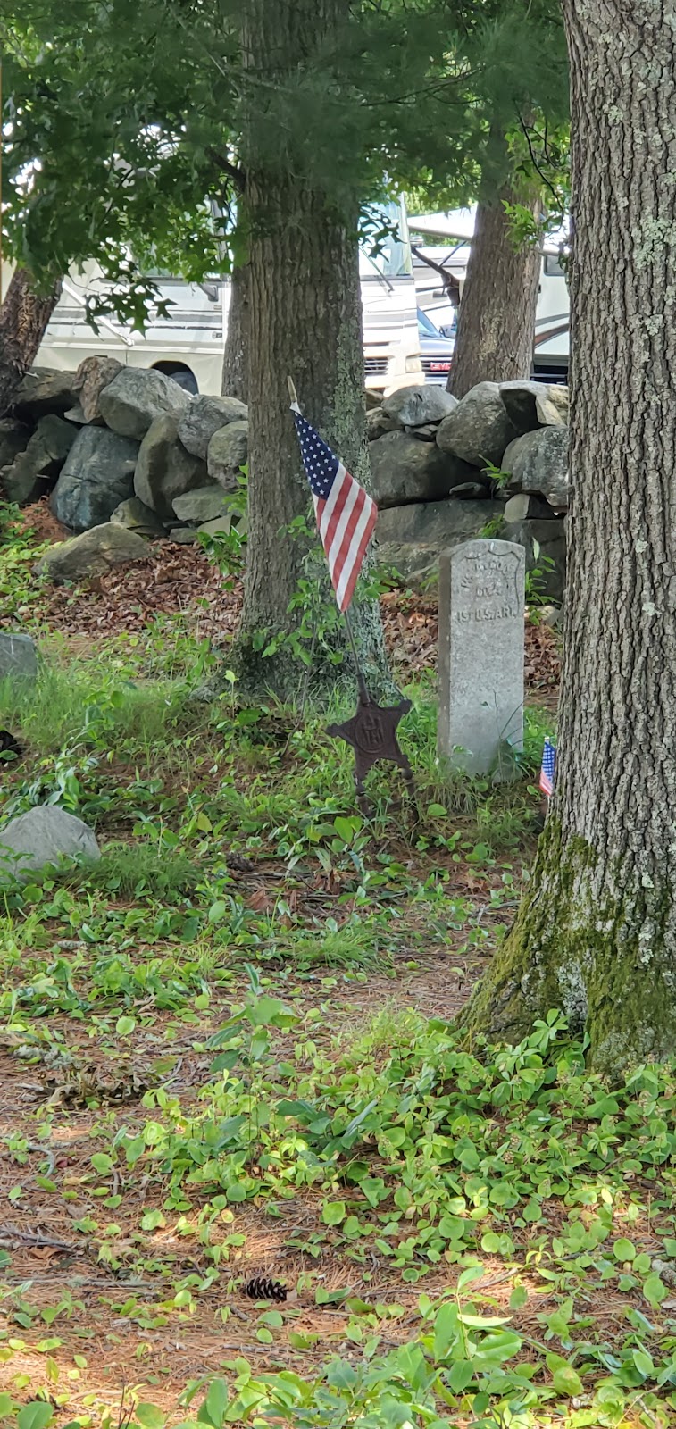Rhode Island historical Cemetery Hopkinton cemetery grounds and headstones