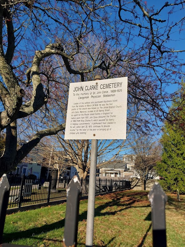 Rhode Island Historical Cemetery Newport #7 (Dr. John Clarke Cemetery) grounds