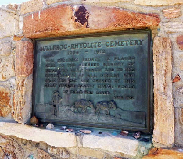Rhyolite Cemetery grounds