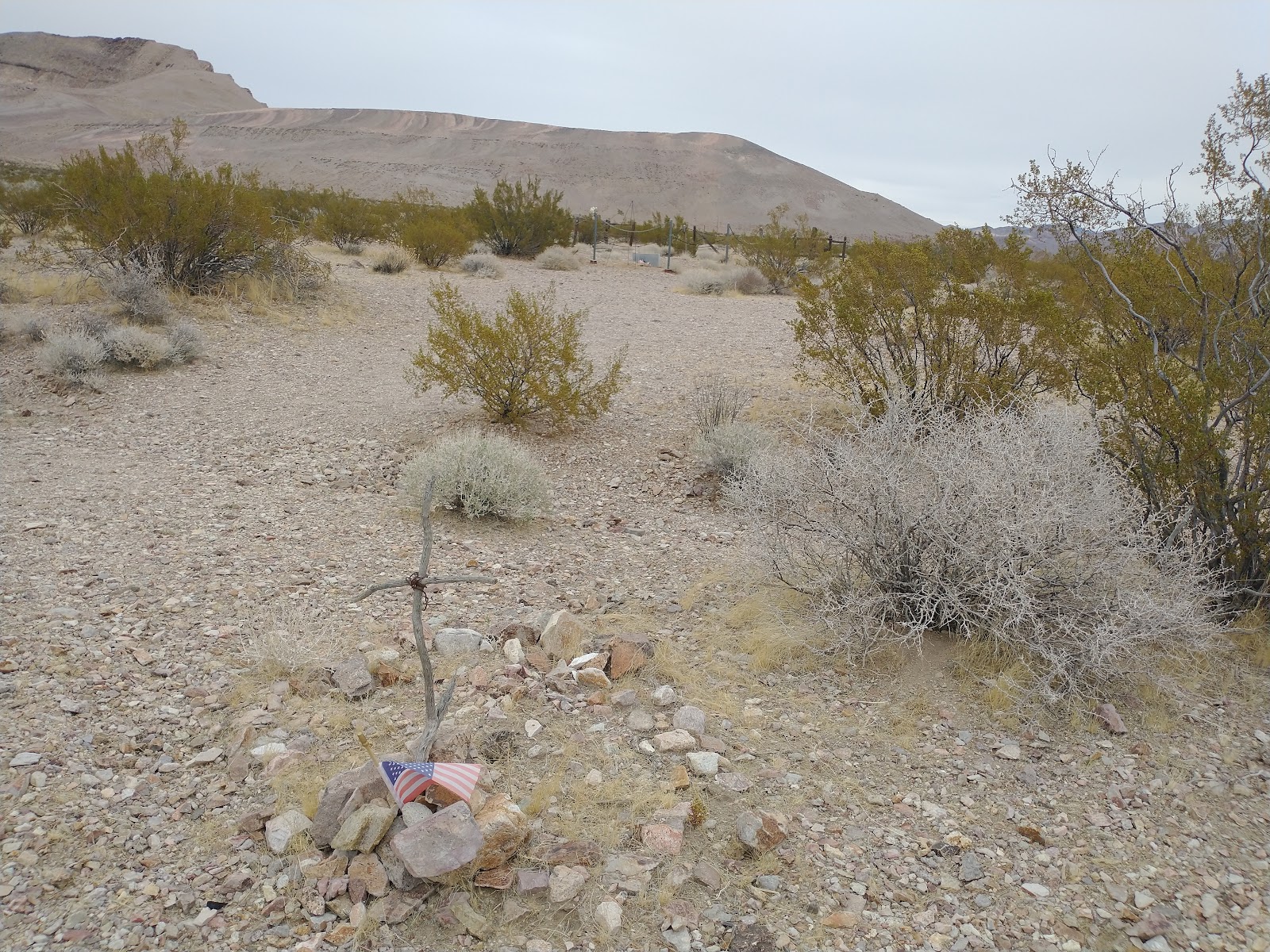 Rhyolite Cemetery cemetery grounds and headstones