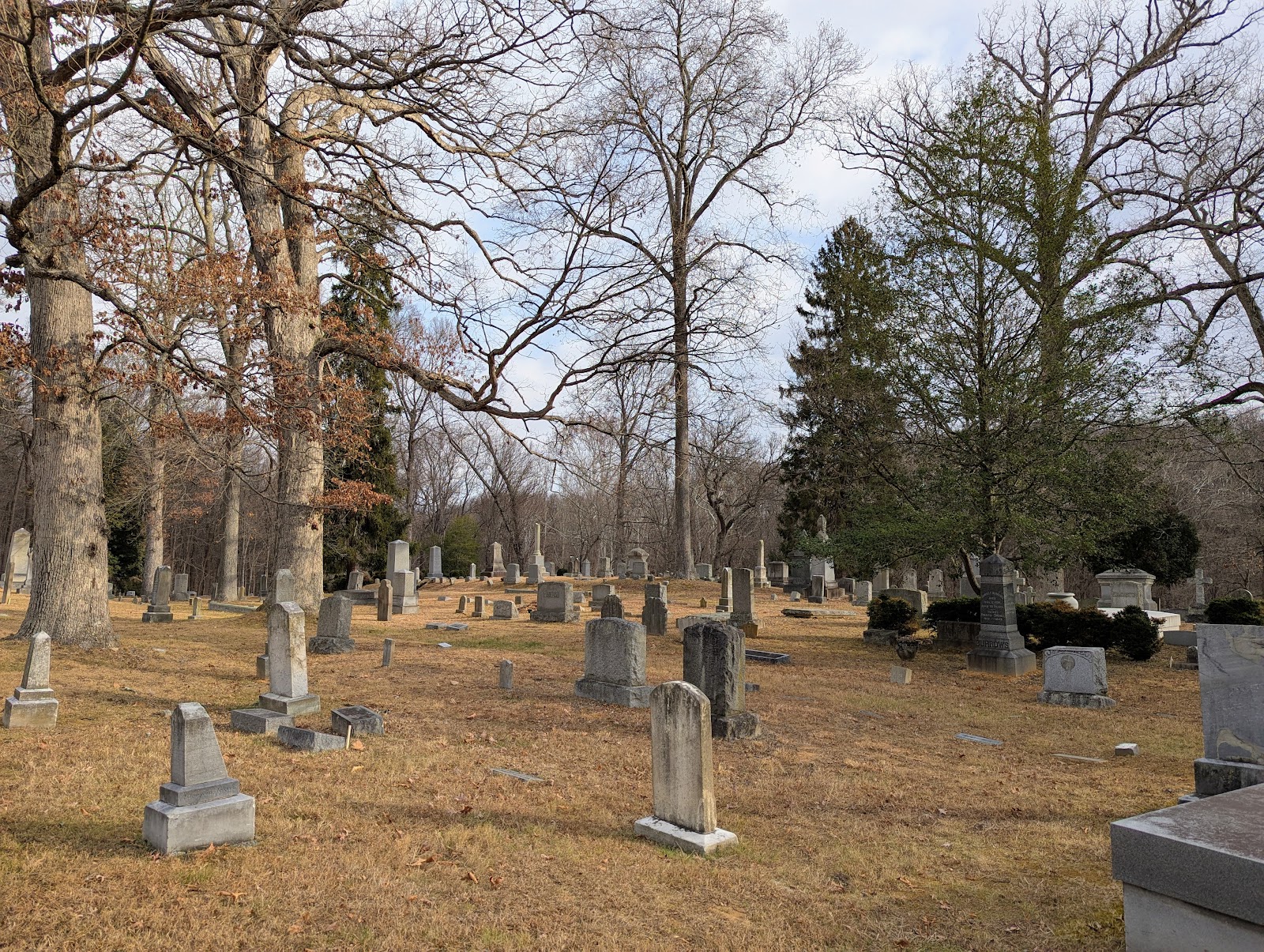 Rockville Cemetery Association, Inc cemetery grounds and headstones