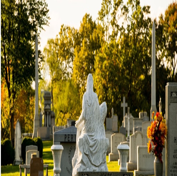 Rose Hill Cemetery cemetery grounds and headstones