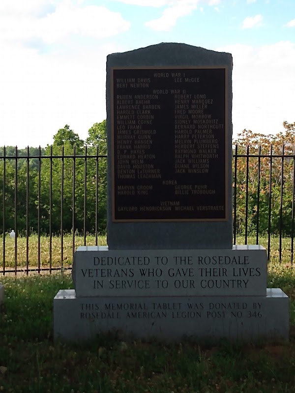 Rosedale Memorial Arch grounds