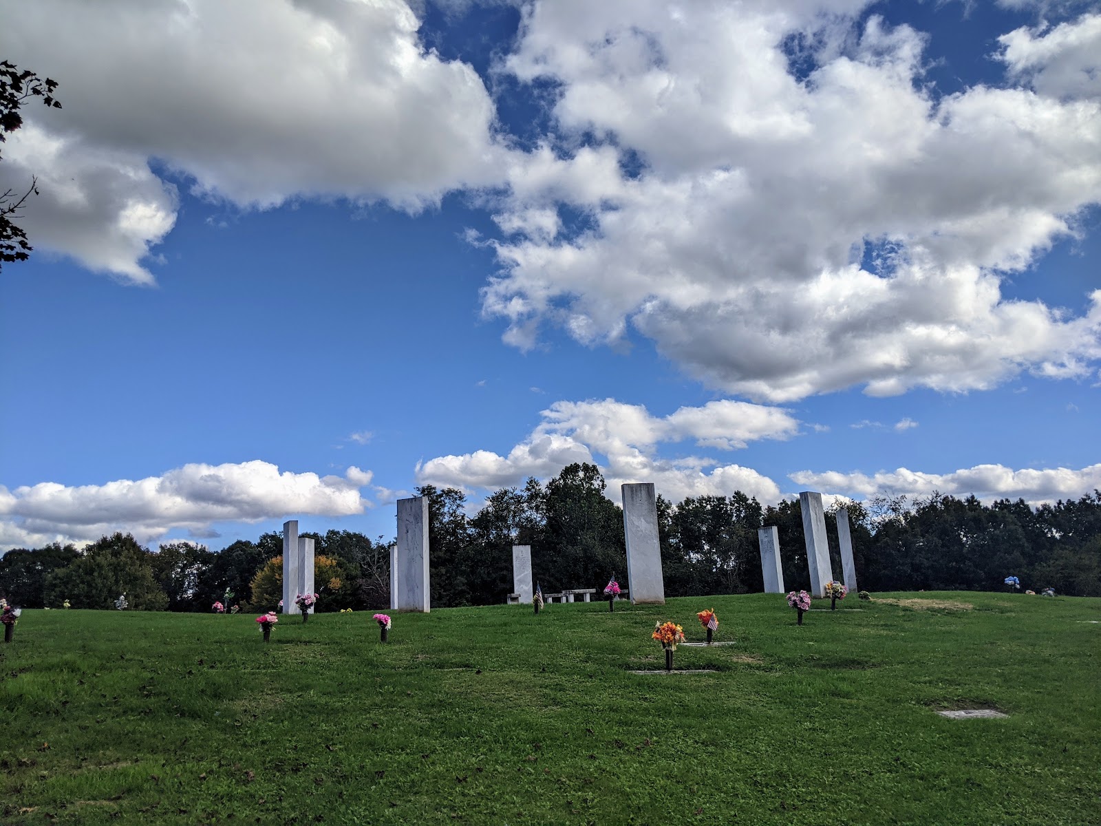 Roselawn Funeral Home and Cemetery cemetery grounds and headstones
