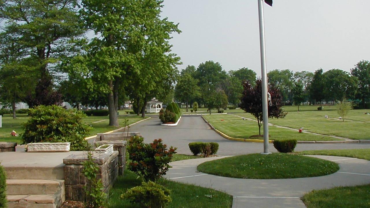 Rosemount Memorial Park cemetery grounds and headstones