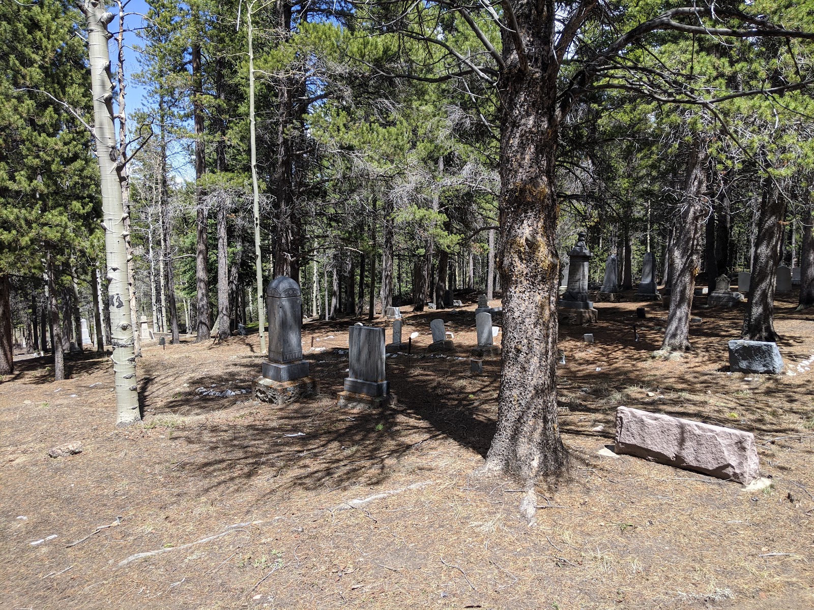 Russell Gulch Cemetery cemetery grounds and headstones