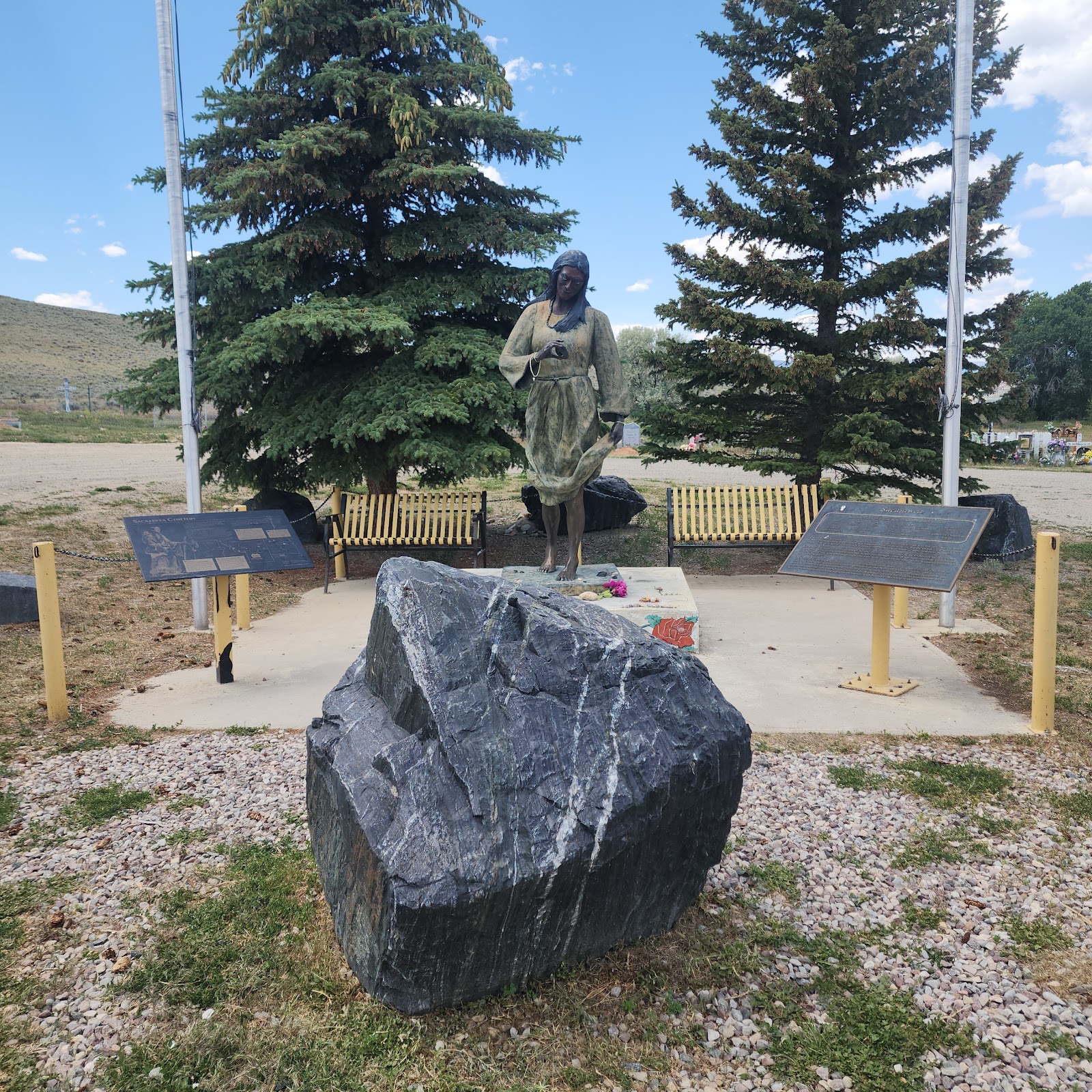 Sacred Indian Cemetery cemetery grounds and headstones