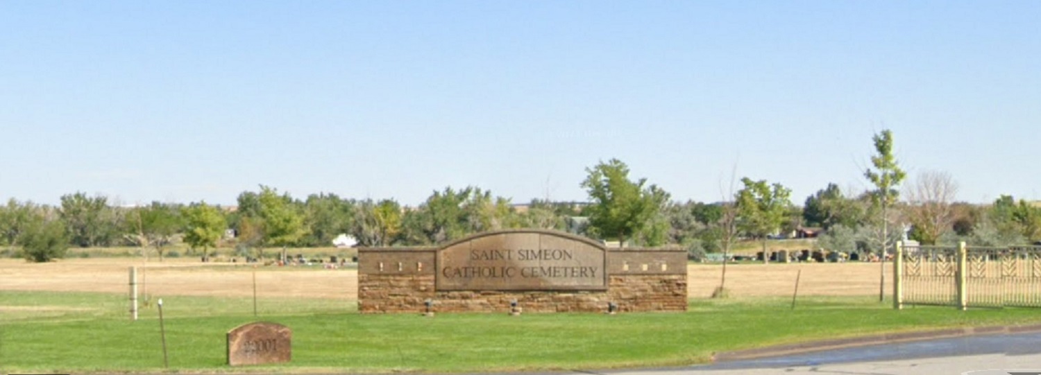 Saint Simeon Catholic Cemetery cemetery grounds and headstones