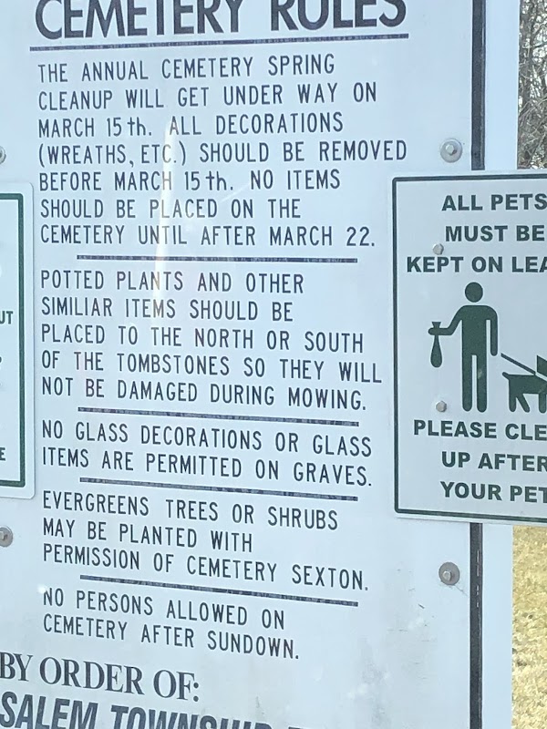 Salem Township Union Cemetery grounds