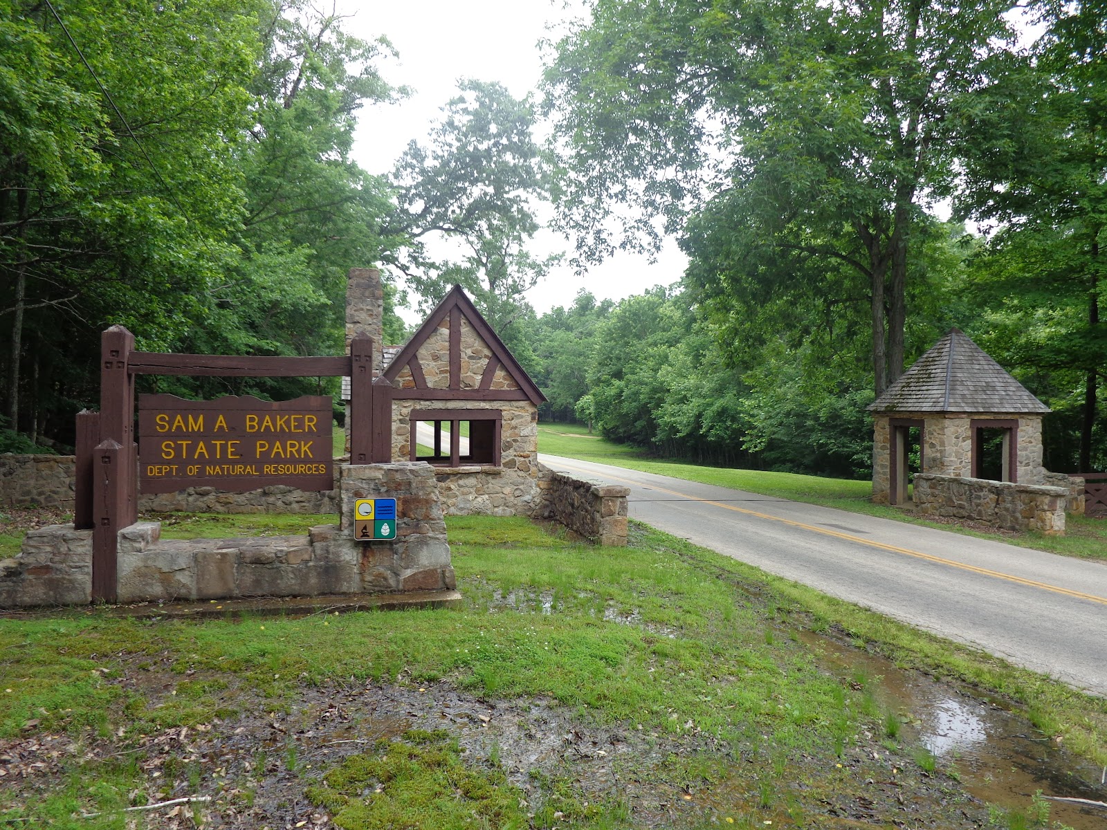 Sam A. Baker State Park cemetery grounds and headstones