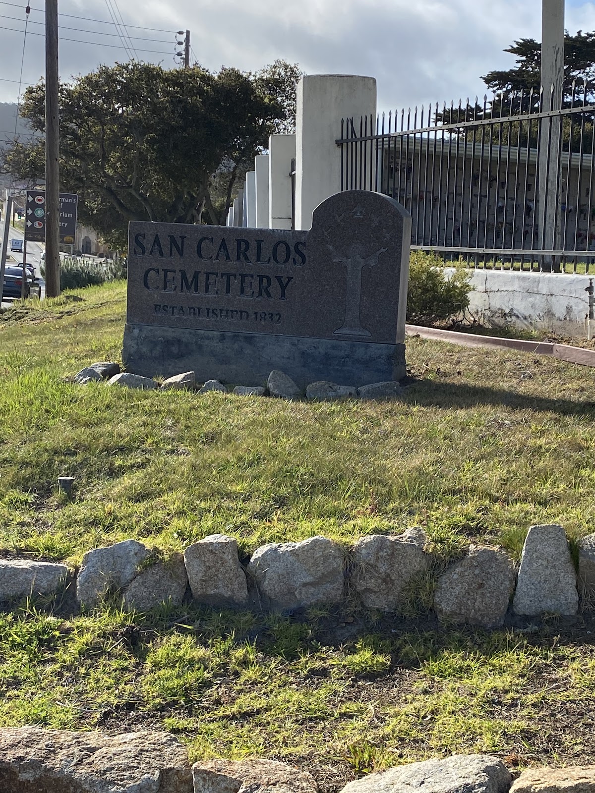 San Carlos Cemetery cemetery grounds and headstones