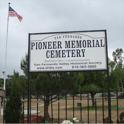 San Fernando Pioneer Memorial Cemetery grounds
