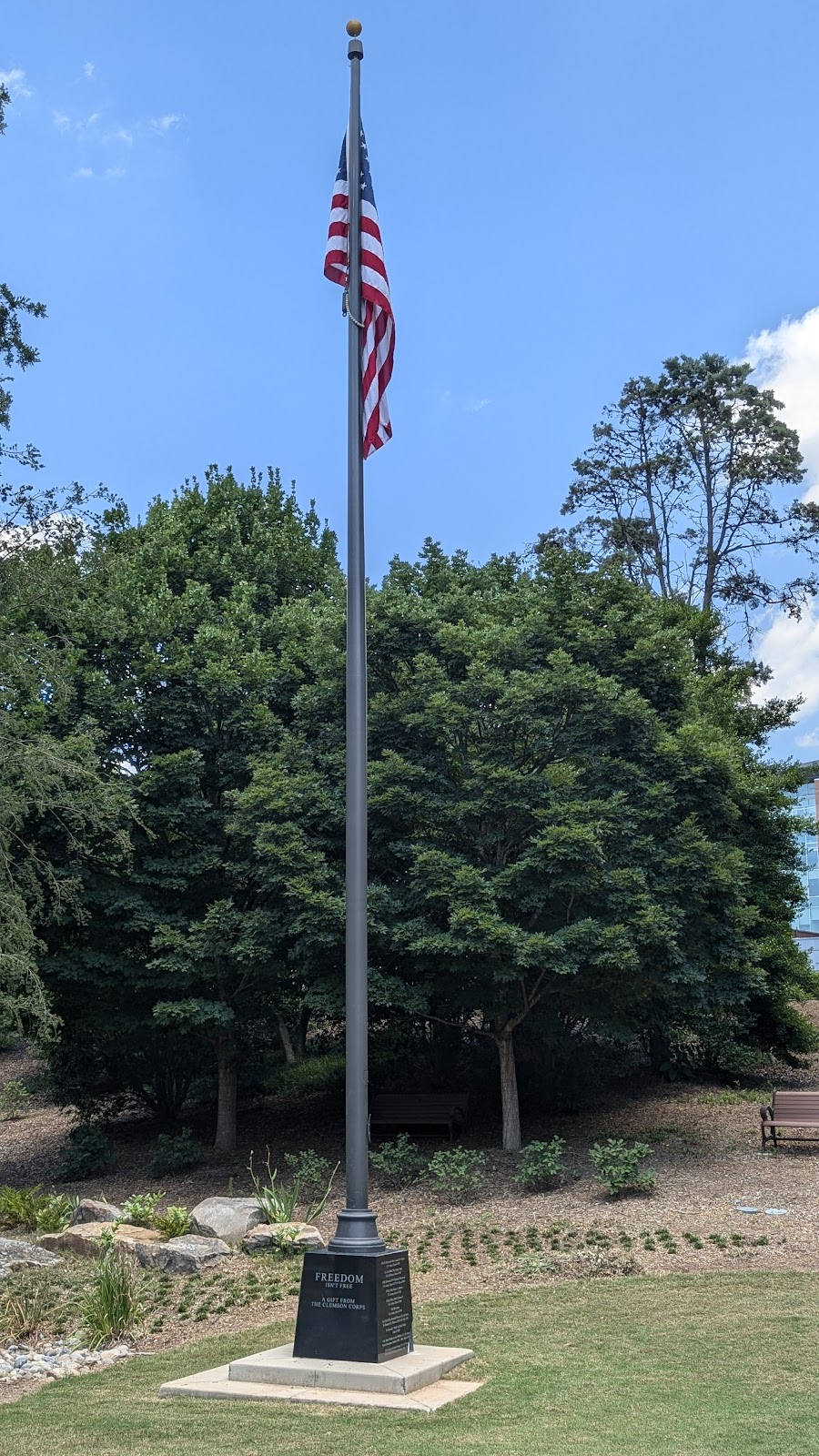 Scroll of Honor Memorial Park cemetery grounds and headstones