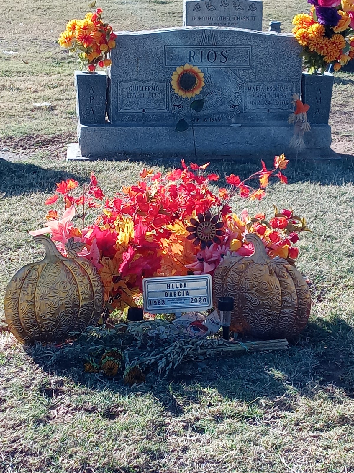 Serenity Memorial Garden Cemetery headstone and grounds