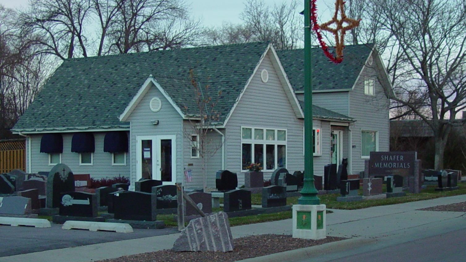 Shafer Memorials headstone and grounds