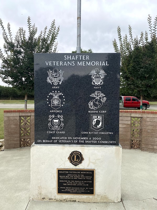 Shafter Memorial Park grounds