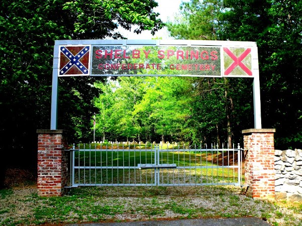 Shelby Springs Confederate Cemetary grounds