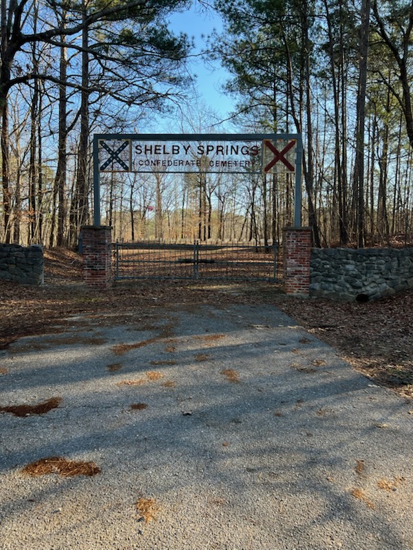 Shelby Springs Confederate Cemetary cemetery grounds and headstones