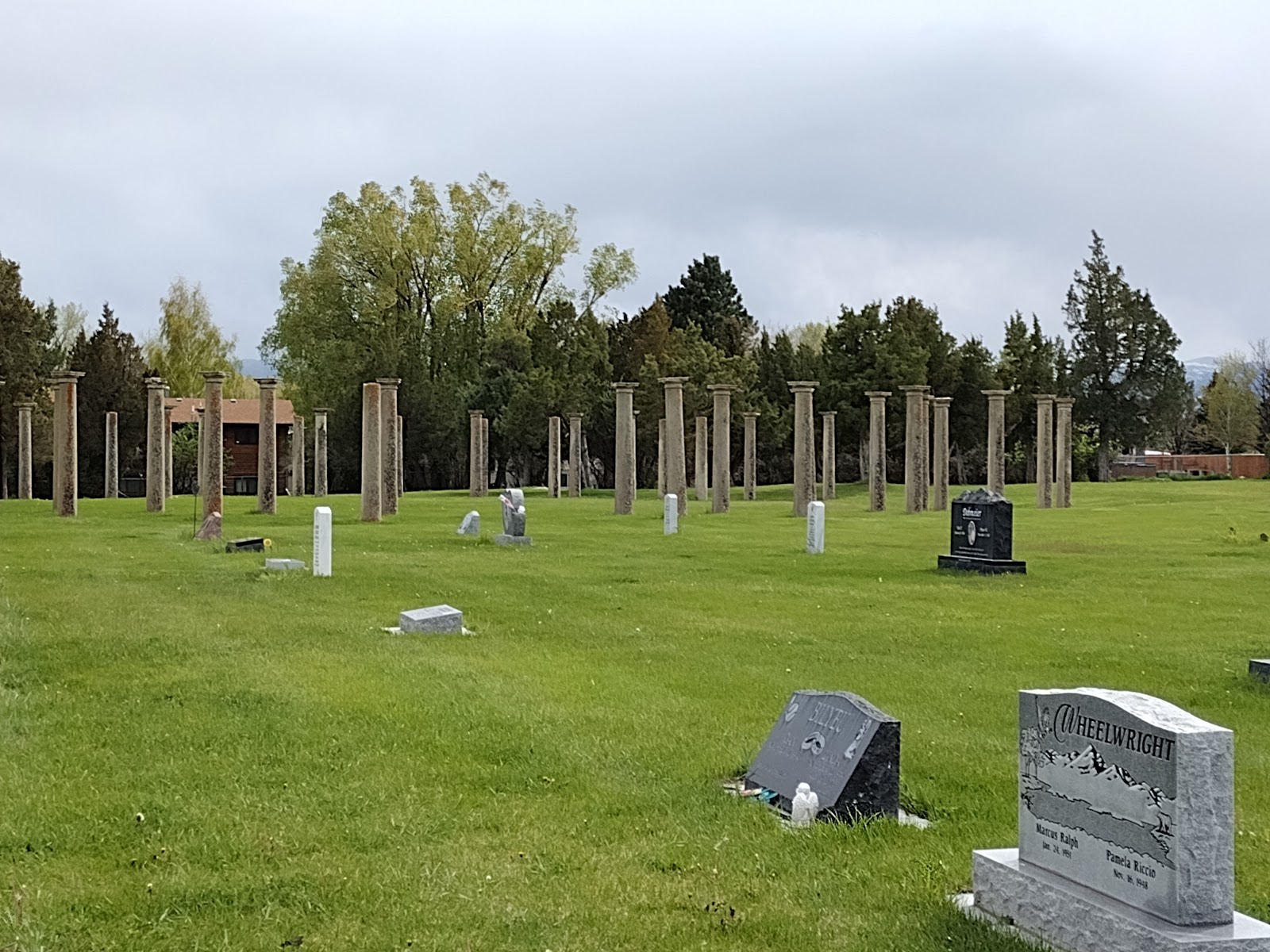 Sheridan Municipal Cemetery headstone and grounds