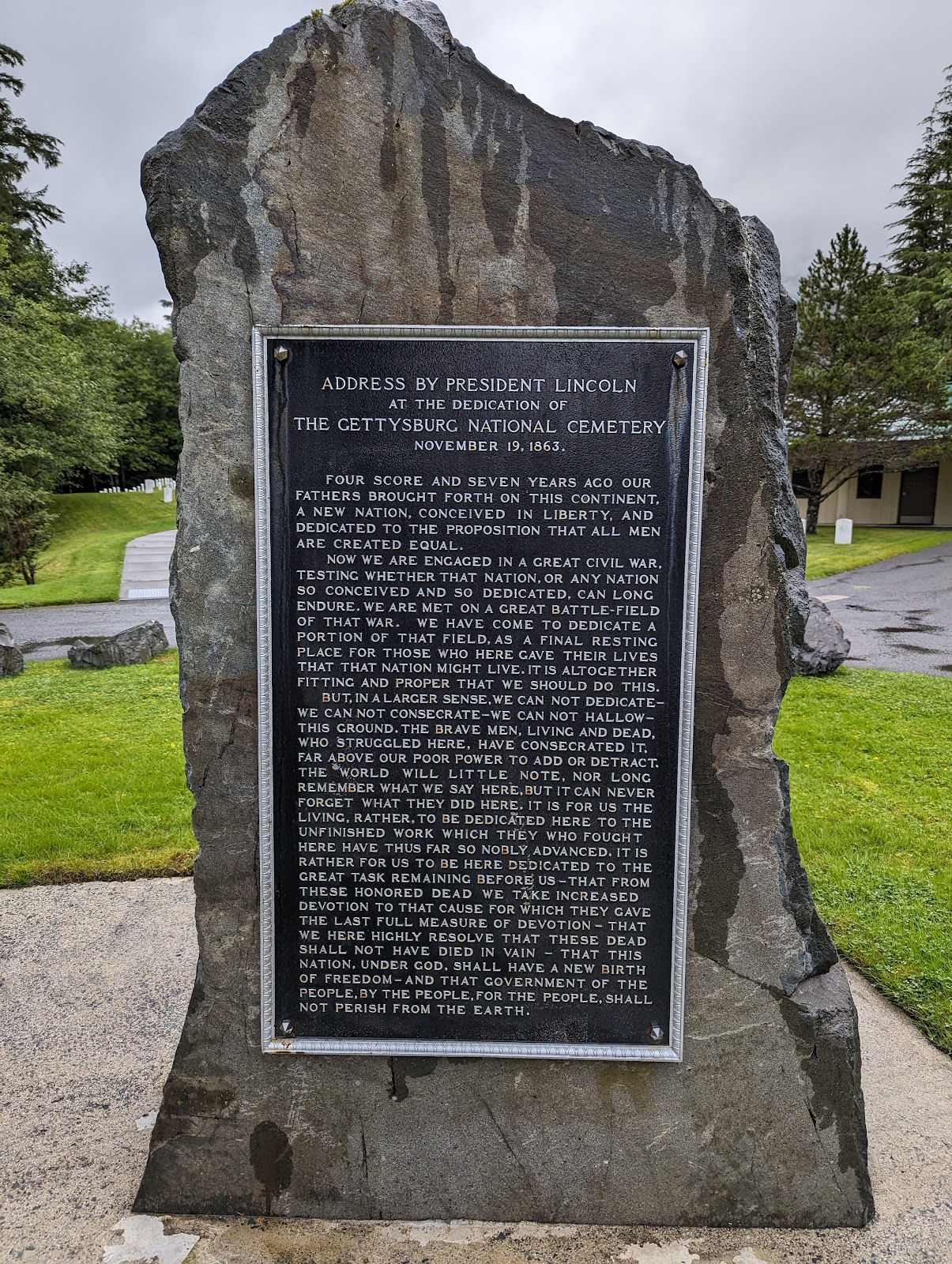 Sitka National Cemetery cemetery grounds and headstones