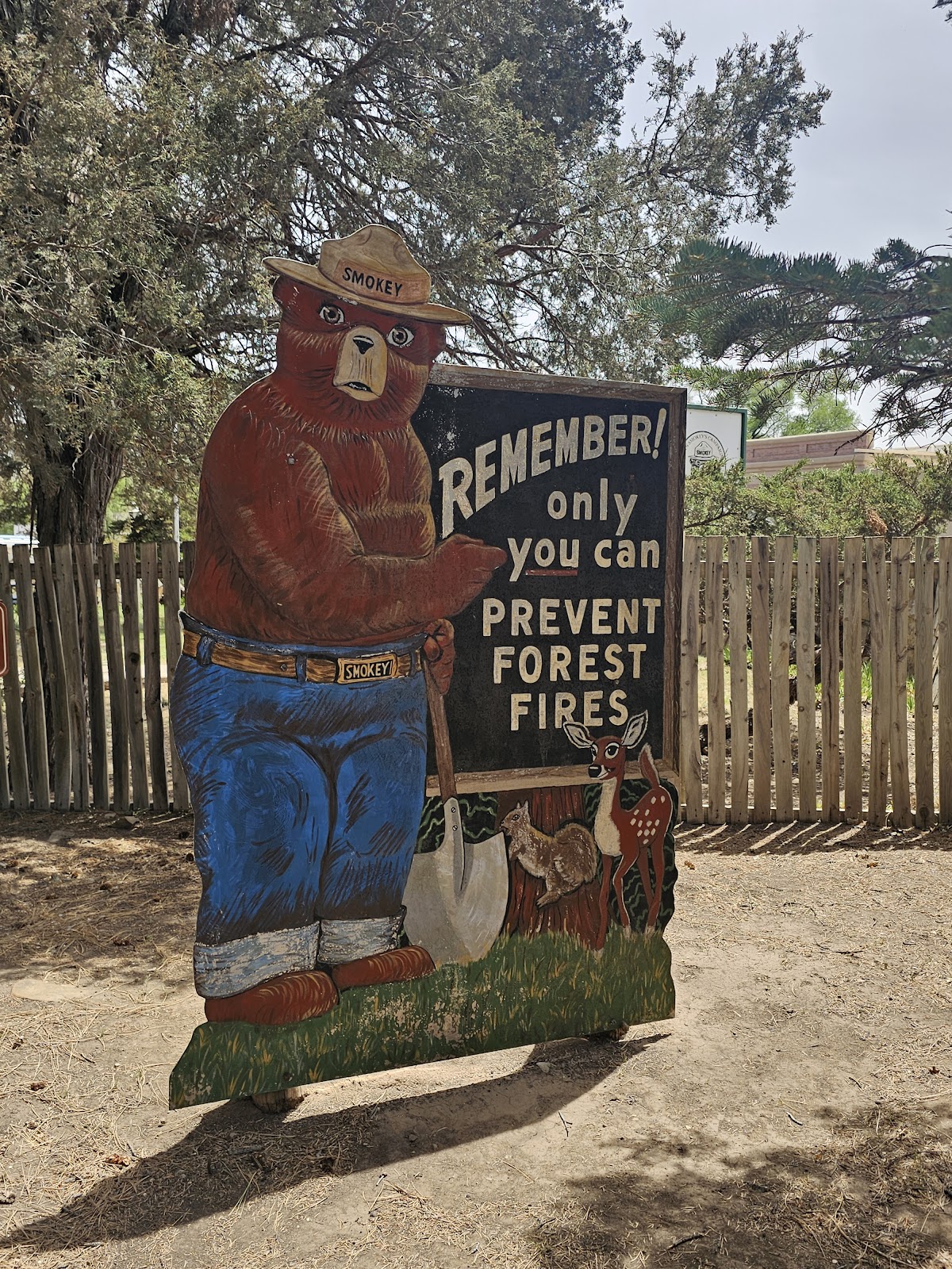 Smokey Bear Historical Park cemetery grounds and headstones